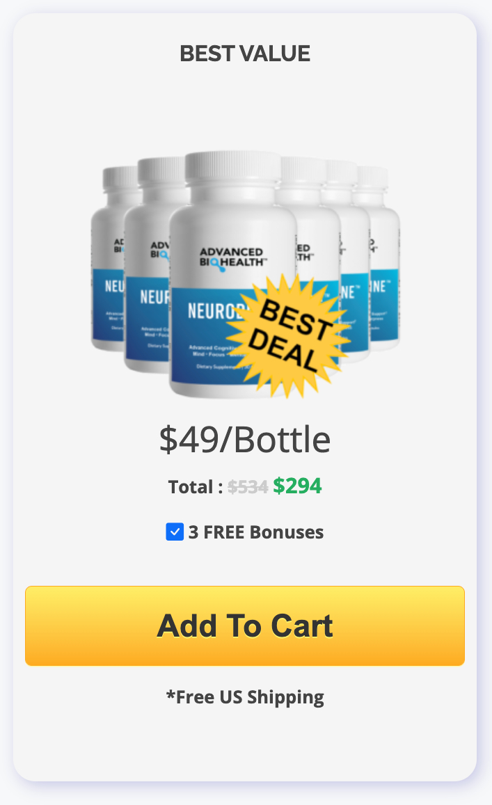 Neurodrine 6 bottle price 